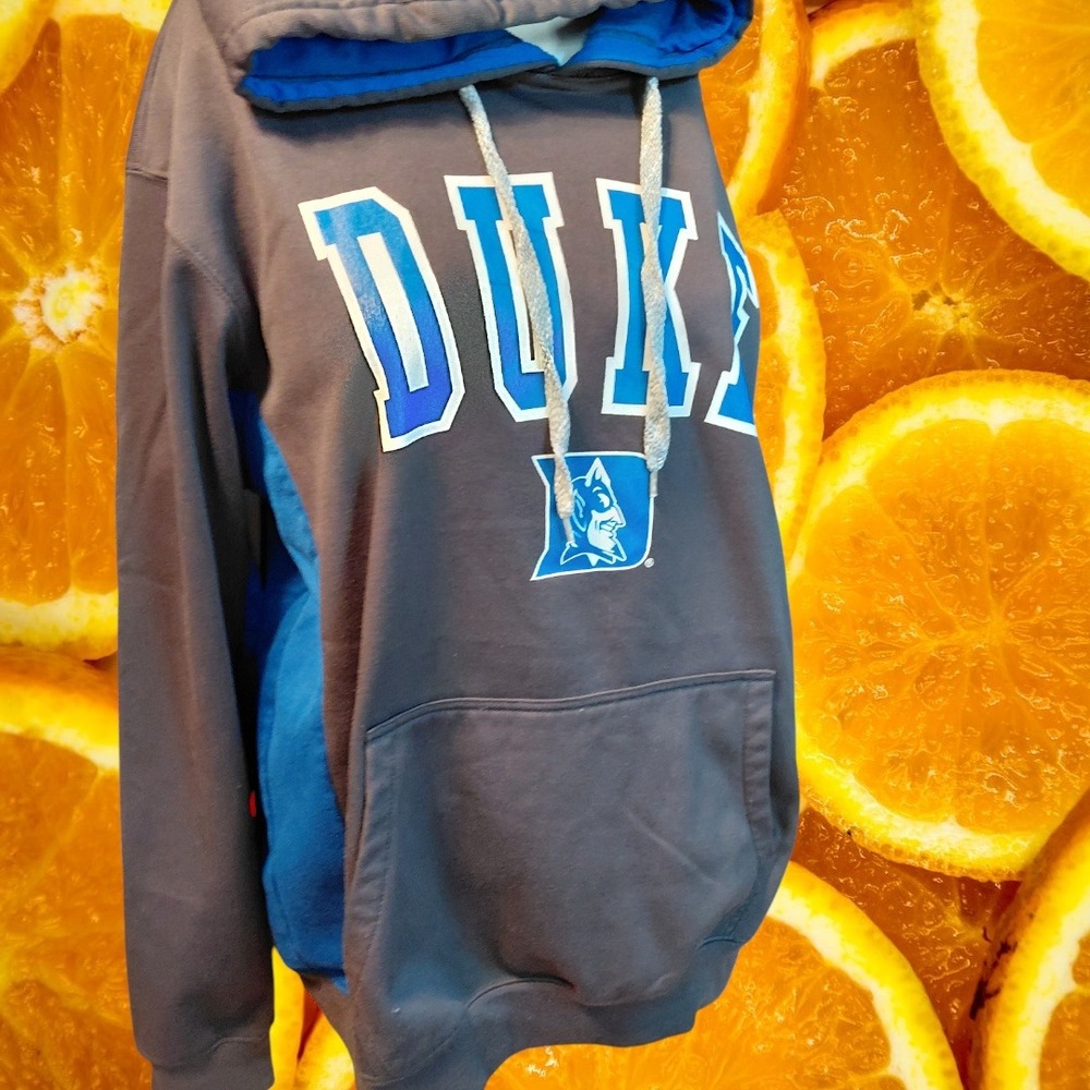 Duke Blue Devils NCAA‎ College Mens Hoodie Pullover Sweatshirt Gray Blue M